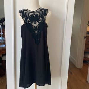 Size medium little black cocktail dress shear with lining